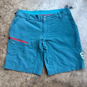 Ortovox Pala Climbing Wool Shorts Womens Medium Blue Hiking Outdoors